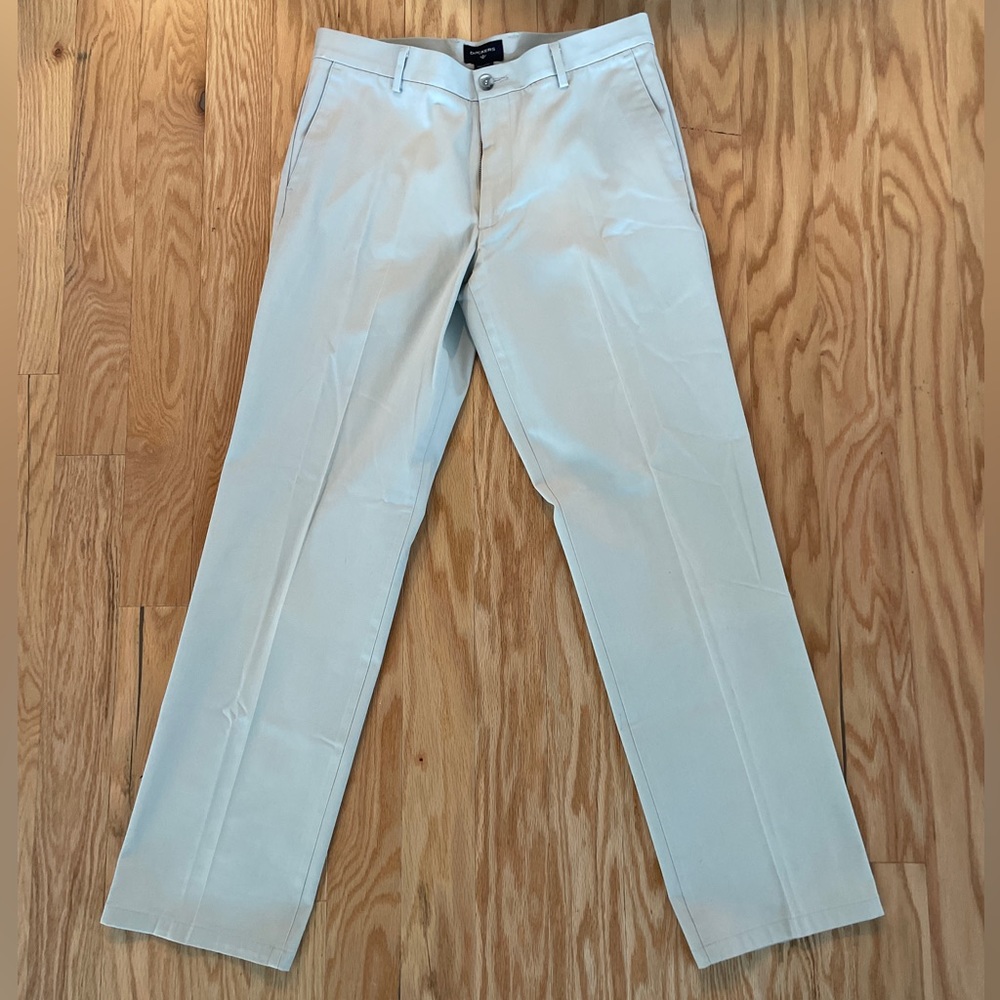 Light khaki Dockers pants: straight fit, 34x34